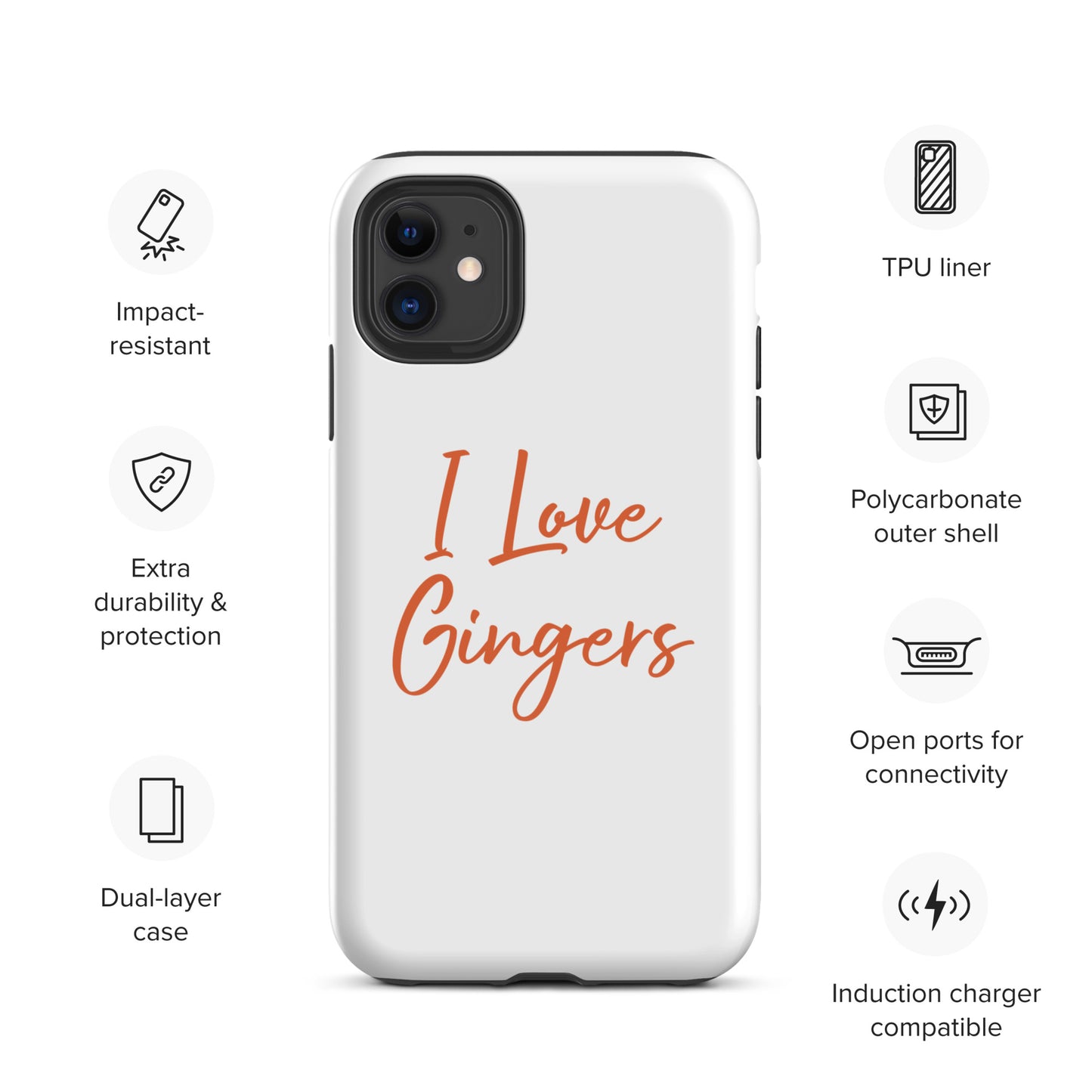 The I Love Gingers Iphone Case